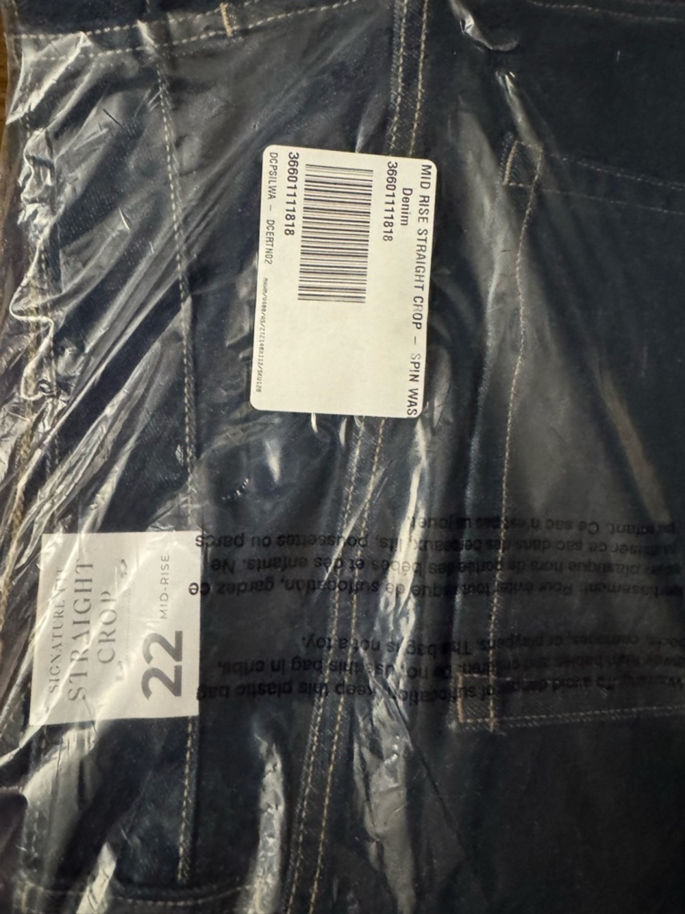 Lane Bryant Dark Blue Boyfriend Jeans